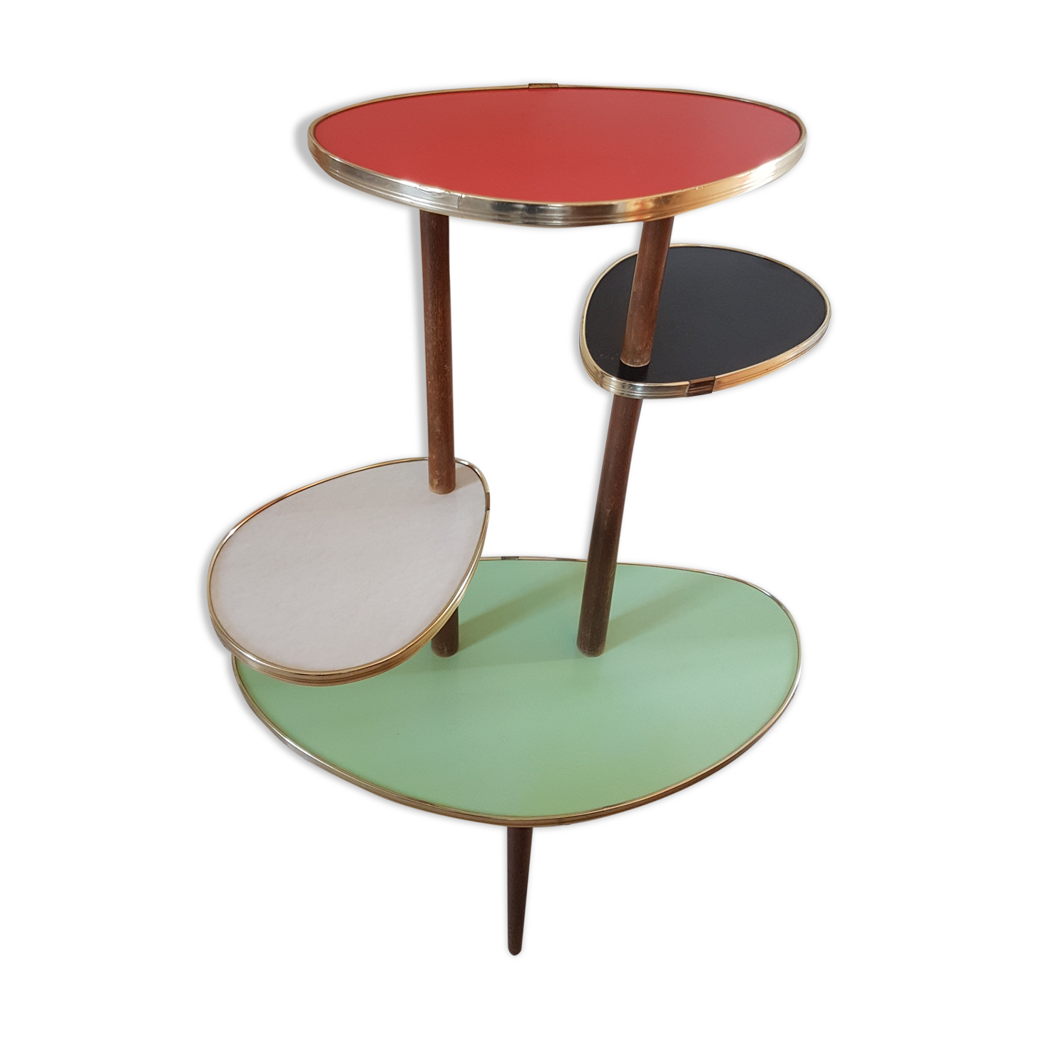 Saddle of tripod plants in formica of the years 50/60