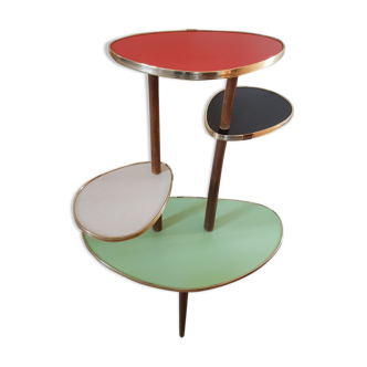 Sellette porte plantes tripode en formica des années 50/60
