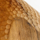 Carved wooden fruit cup