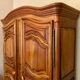 Antique wardrobe in solid oak and cherry (Louis XV style)