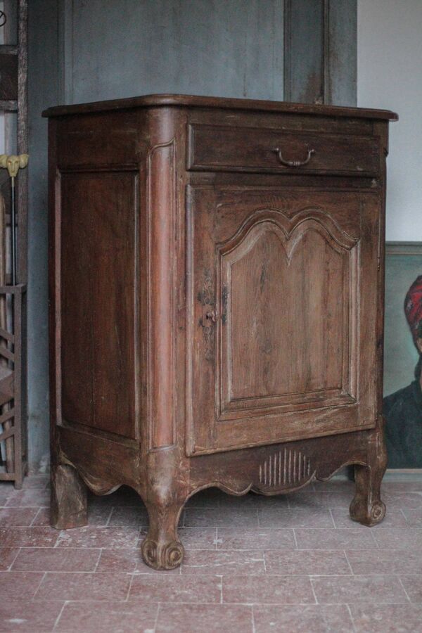 Confiturier bois massif, meuble de rangement bois ancien, meuble bois