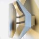 Geometric Sculptural Wall Lamp In White By Dijkstra Lampen, The Netherlands, 1980S