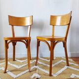 Pair of Baumann bistro chairs