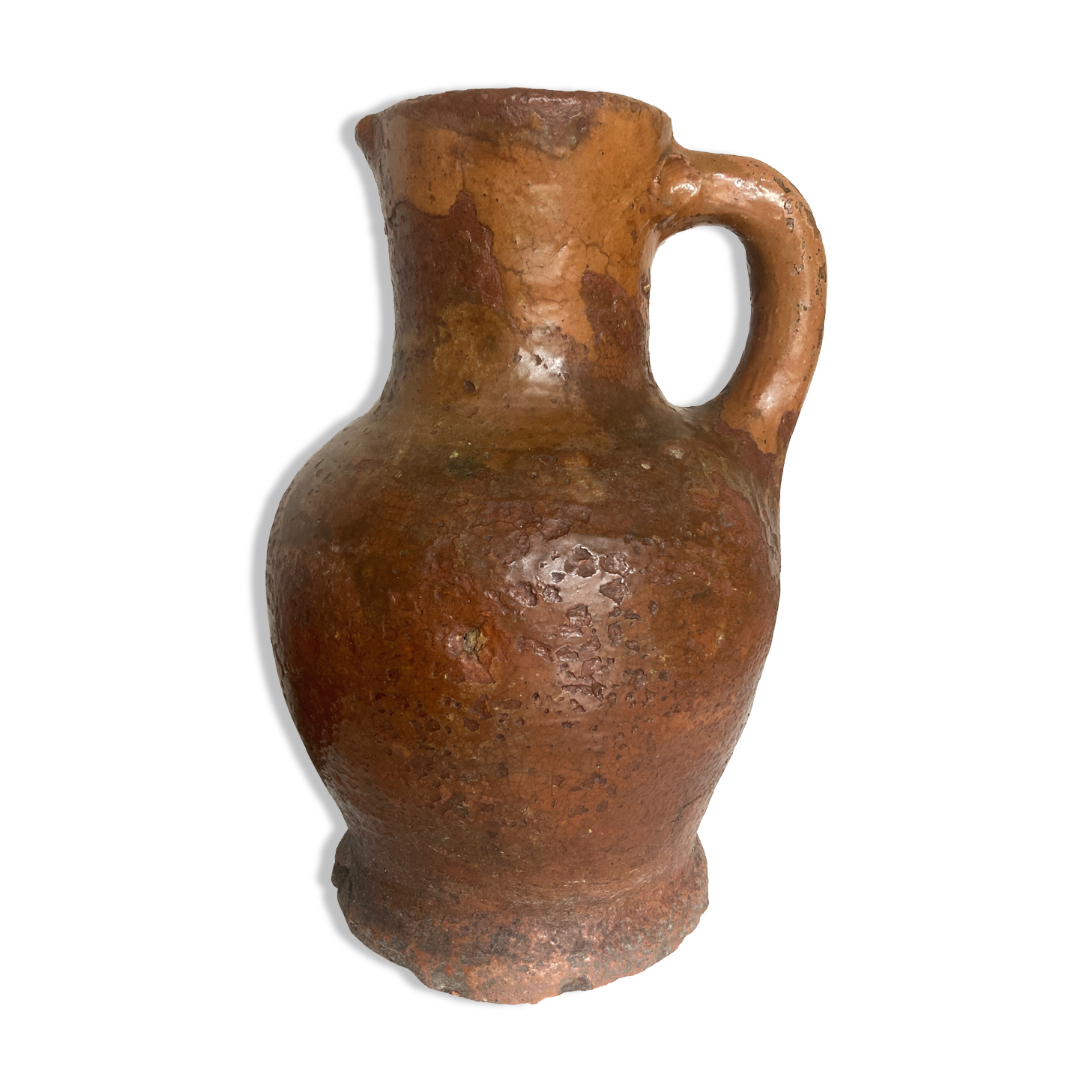 Farm pitcher late 19th in terracotta folk arts XXXL