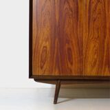 Large mid century modern 5-door wardrobe in rosewood, 1960s