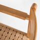 Pair of wooden and rope armchairs