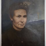 Portrait Oil on canvas Modern spirit signed Magisson 1930