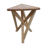 Solid wood design tabouret