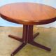 Round dining table with 2 70s extensions