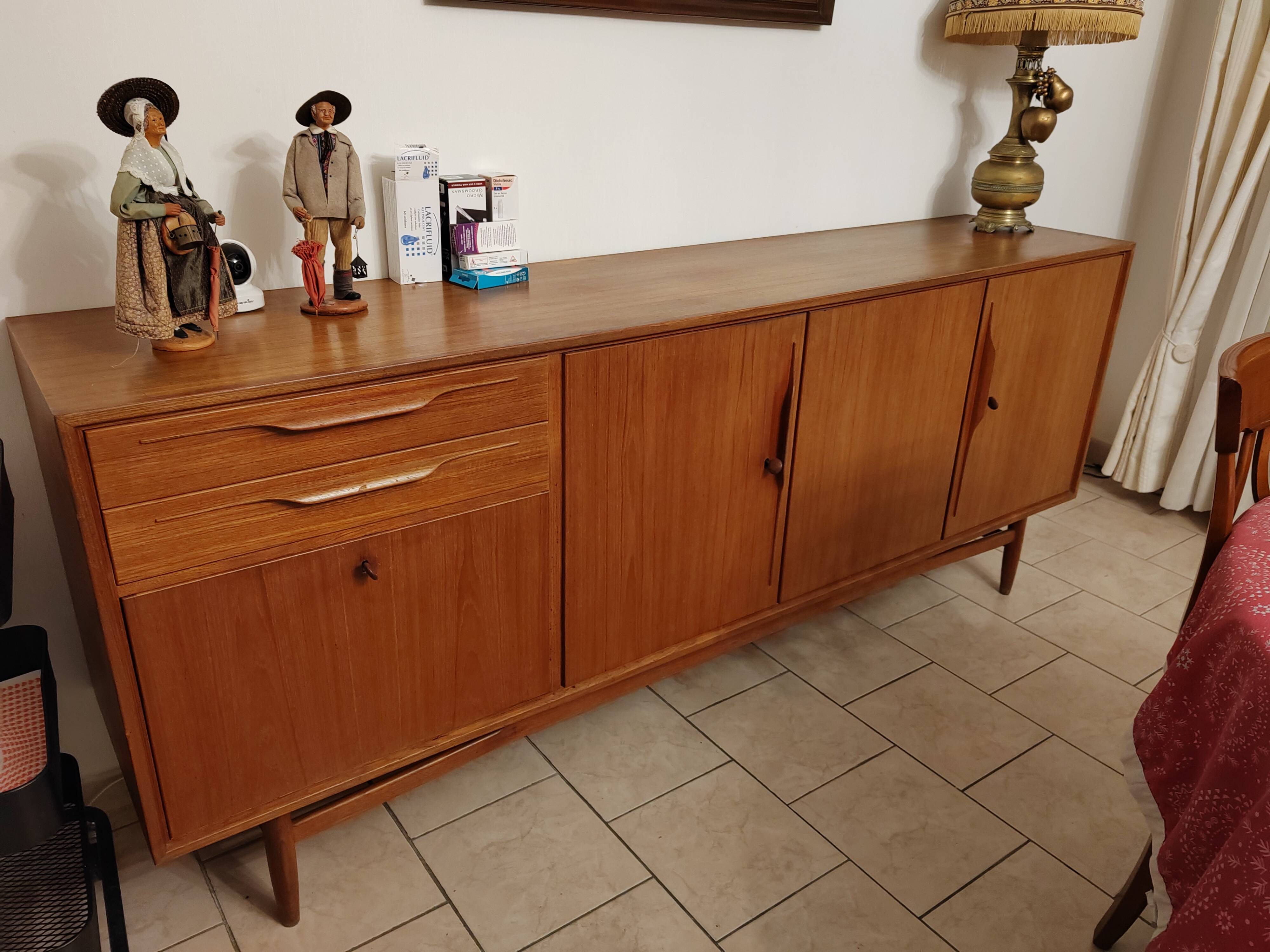 Swiss teak sideboard