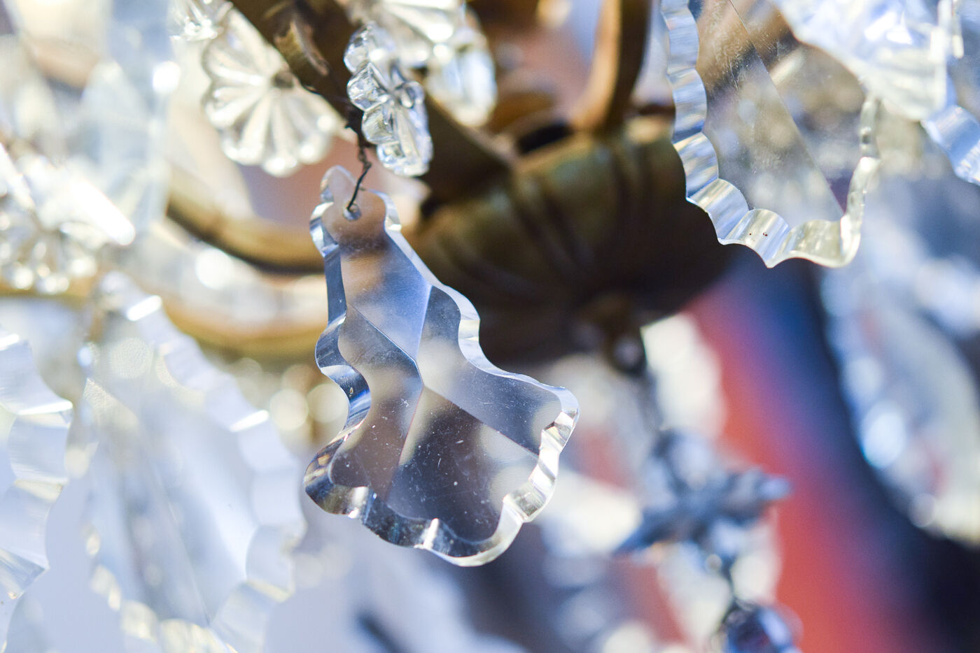 Classic French chandelier with grapevines