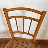 Paire de chaises cannées