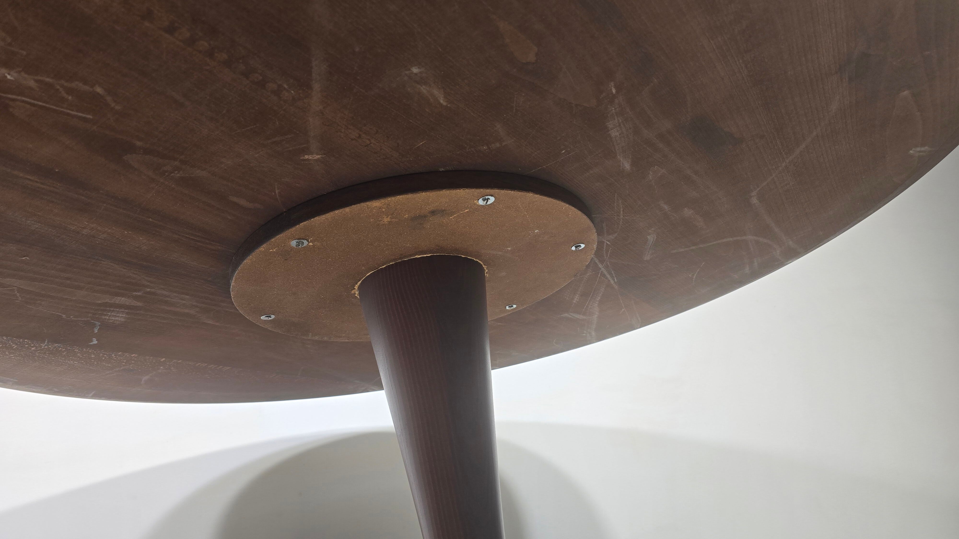 Mid-Century Pedestal Dining Table attributed to Dřevotvar Jablonné, 19