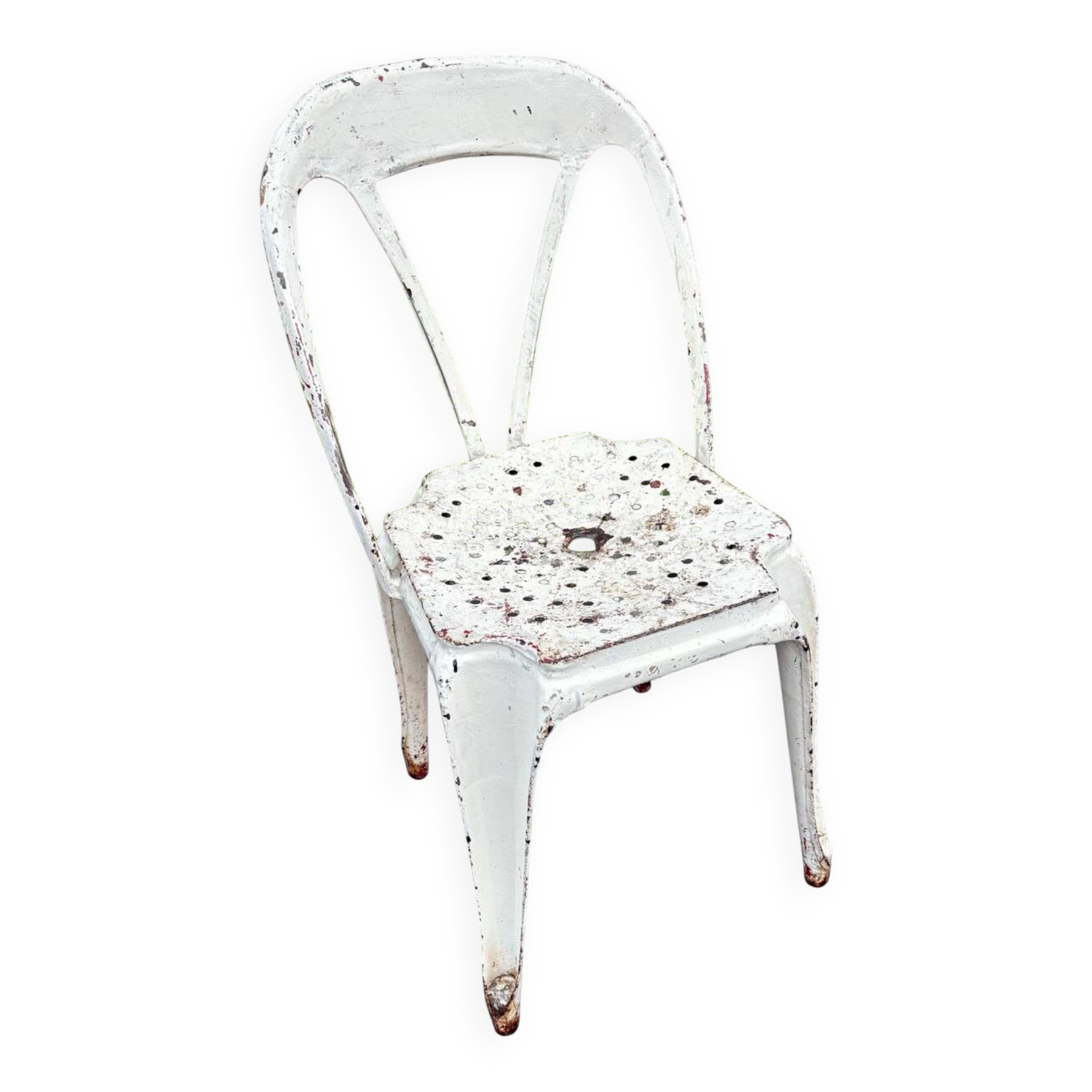 Joseph Mathieu bistro sheet metal chair