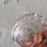 Set of two crystal candle holders in different shapes