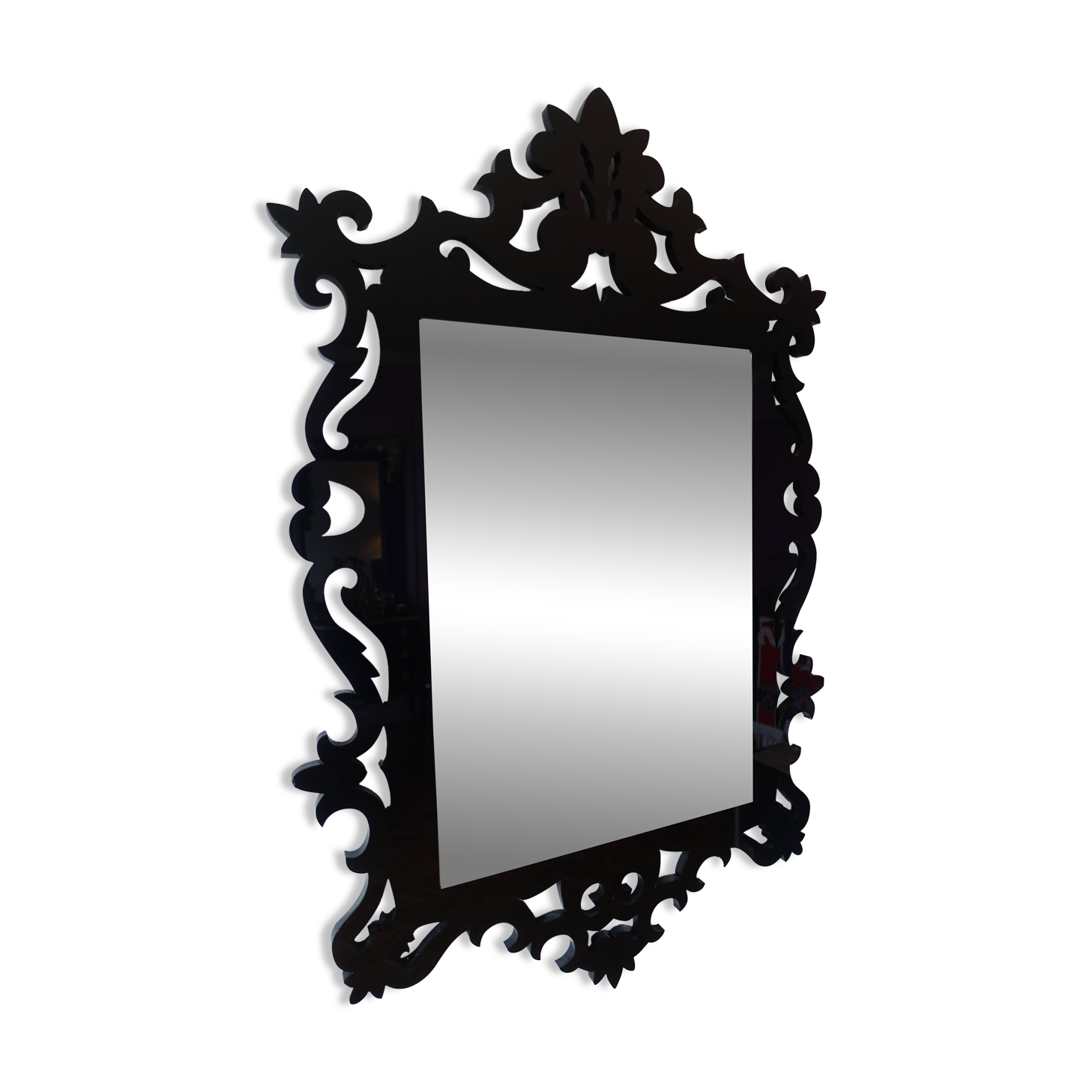 Elegant and timeless oriental black mirror