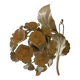 Ecru metal flower wall sconce