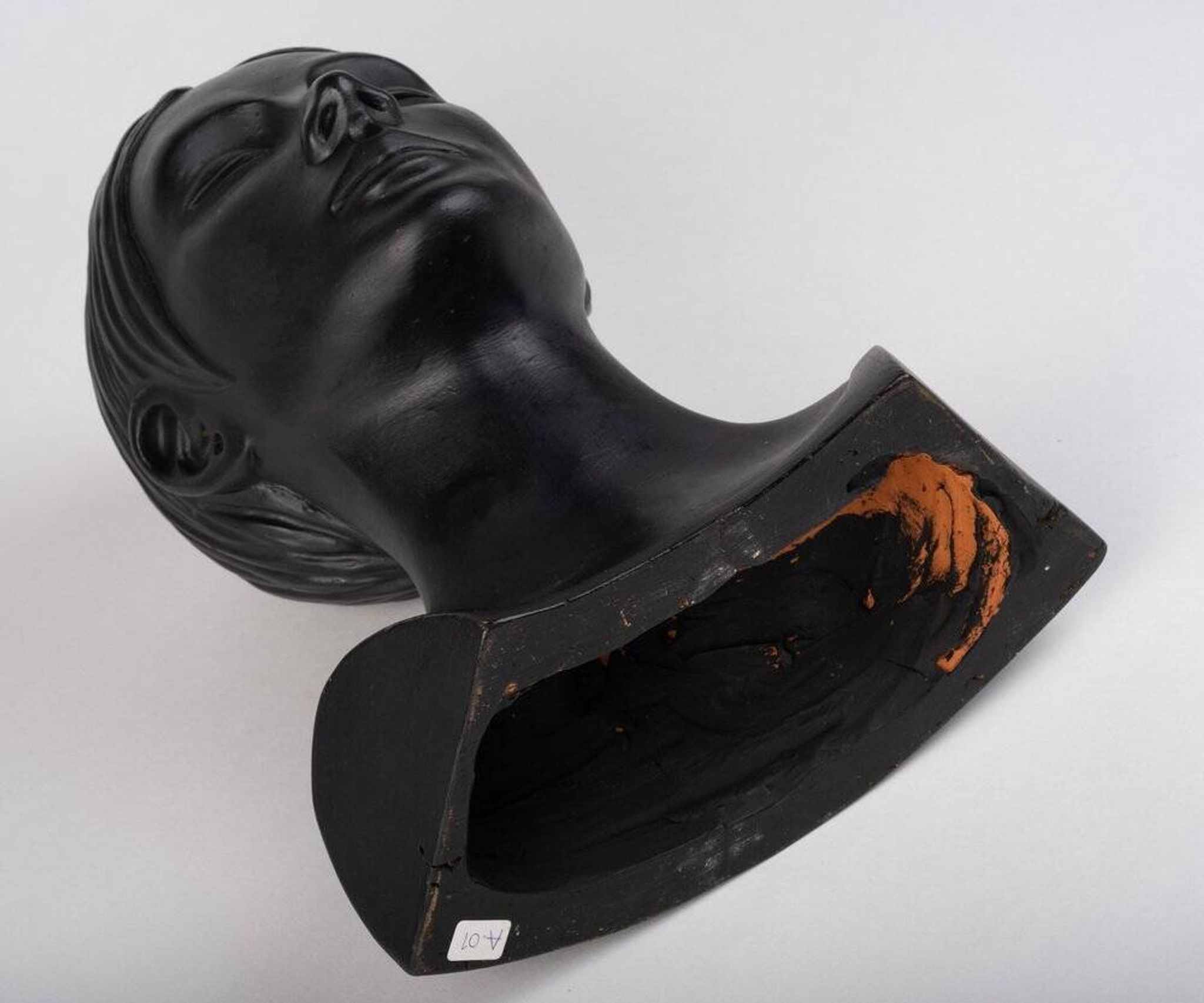 Sculptural Bust of a Woman in Clay, Denmark, 1975