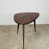 50s tripod coffee table with compass legs