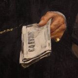 Italian painting signed Agazzi and dated 1908