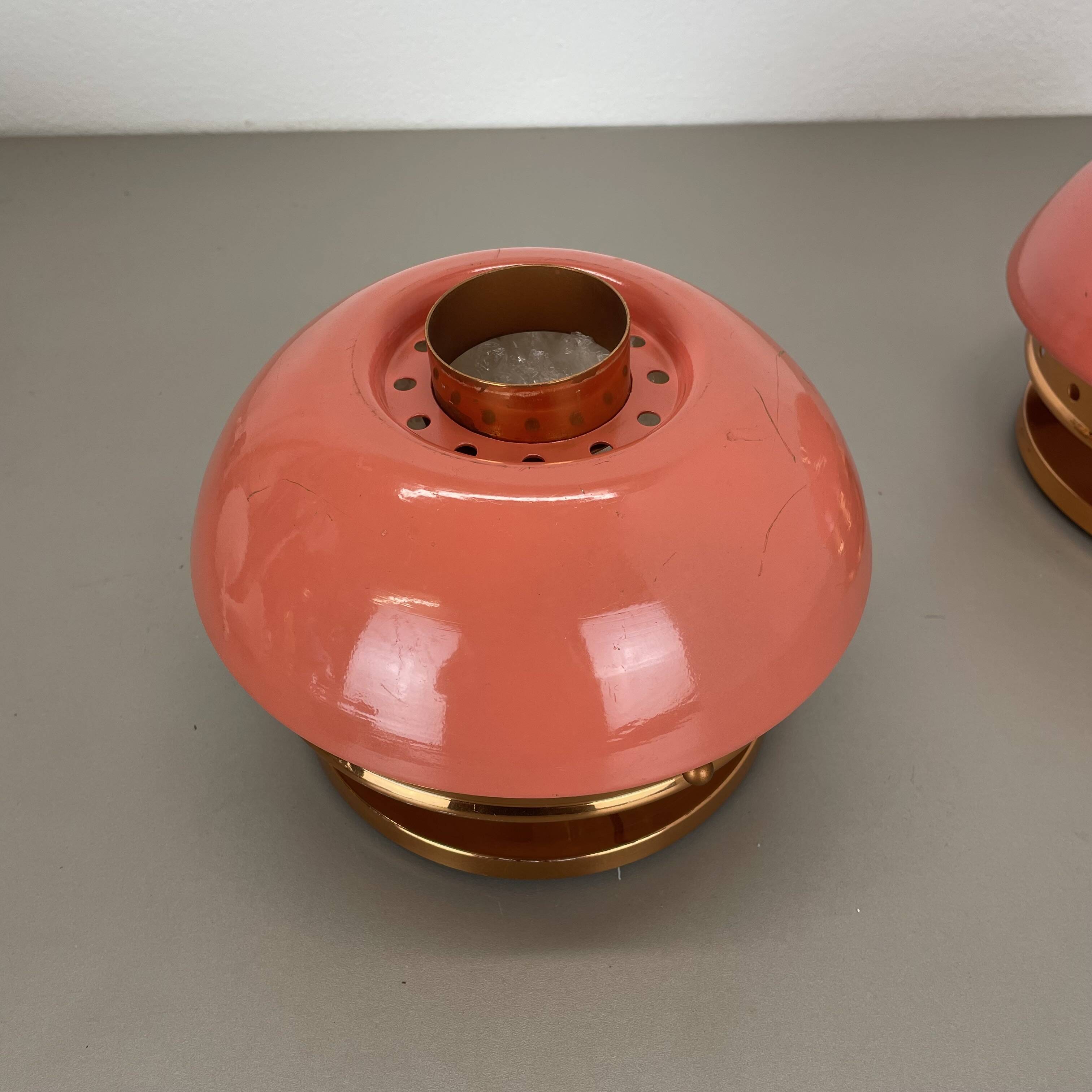 set of 2 unique PINK spot STILNOVO Style Ceiling Light Flushmount, Italy