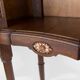 Louis XVI style walnut and marble cabinet