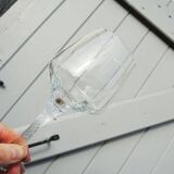 Old Service of 18 Transparent Design Stemmed Glasses