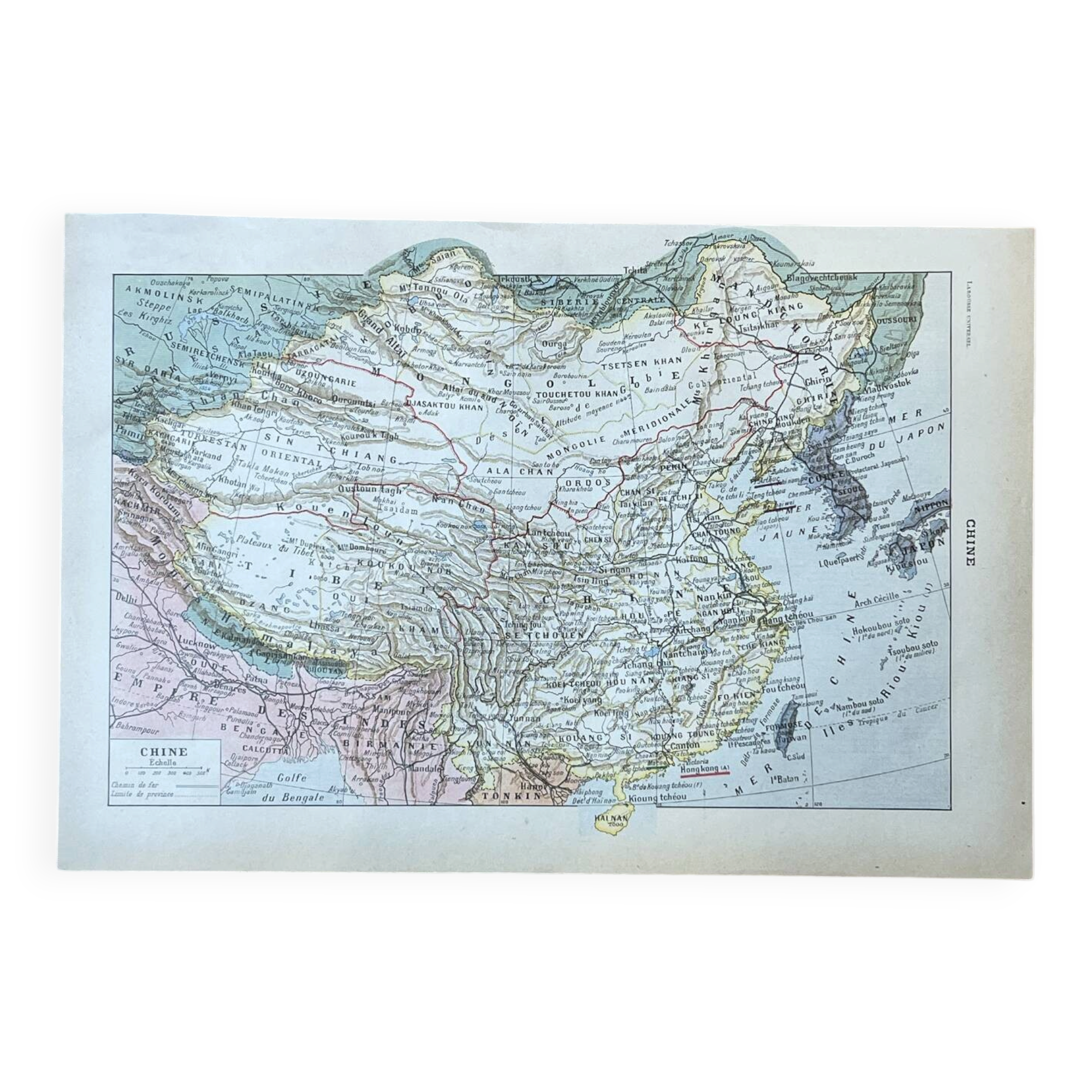 Map of China - 20x29cm