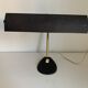 Lampe vintage 1960 de banquier Aluminor noire dorée bureau - 45cm