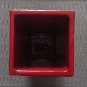 Red glazed ceramic vase - Aldo Londi for Bitossi - 1960s