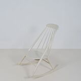 Scandinavian rocking chair with unusual design, 1950s