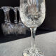 Cristal de Bohème - Verres à eau ou à vin (6) - Moderne milieu de siècle - Cristal taillé main