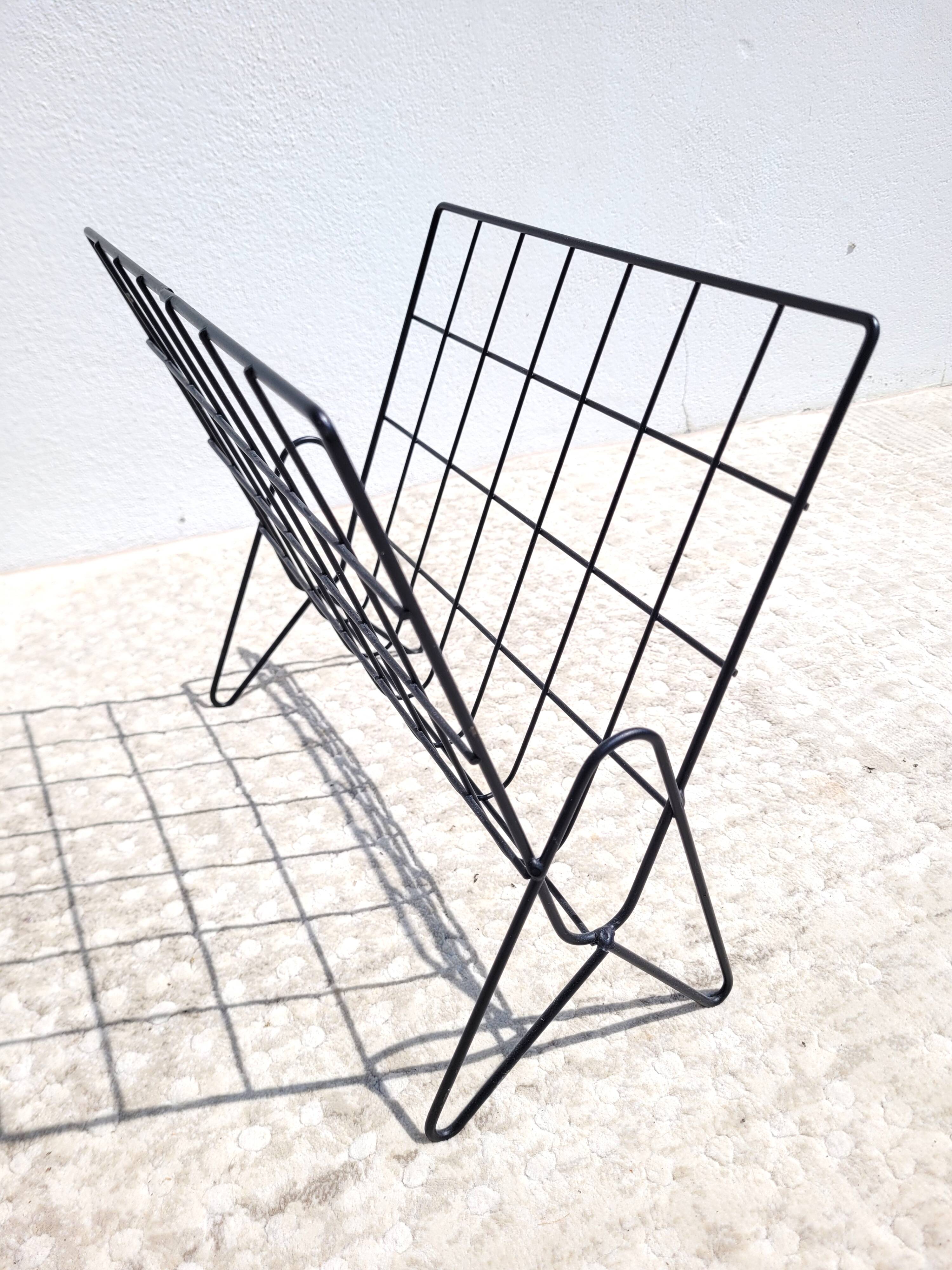 80s style graphic magazine rack