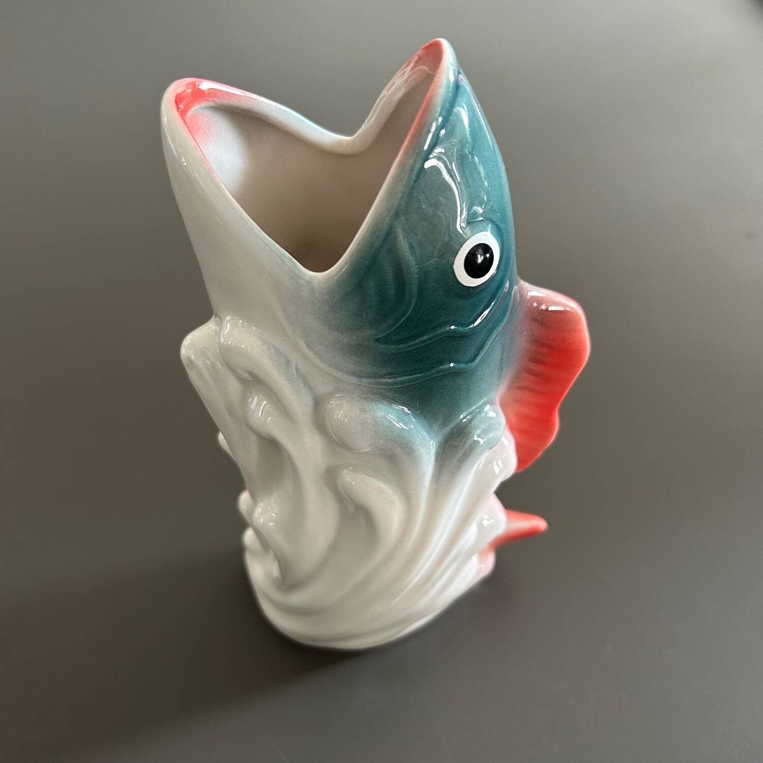 Colorful fish vase
