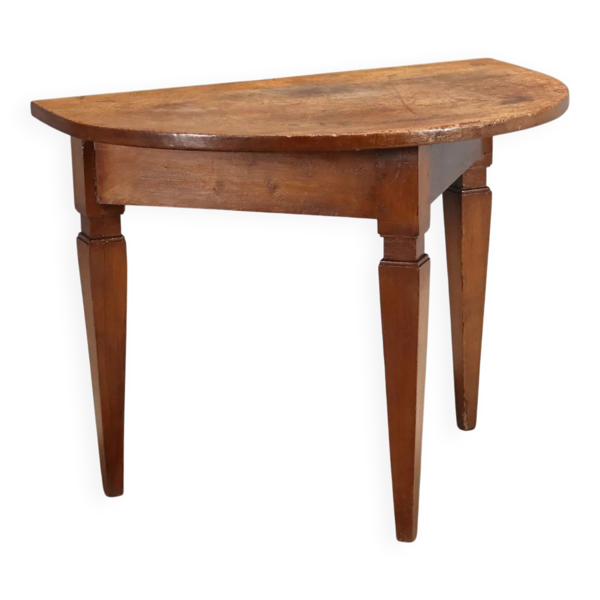 Antique Directoire console with a half-moon top, Italy, 19th century.