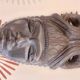 Ancient Carved Ebony Wood Mask (2.9kg) - Tribal / Ethnic Art - 25cm