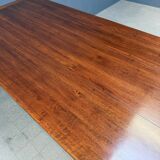 Large antique style oak extendable dining table