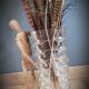 Vase verre moulé facettes