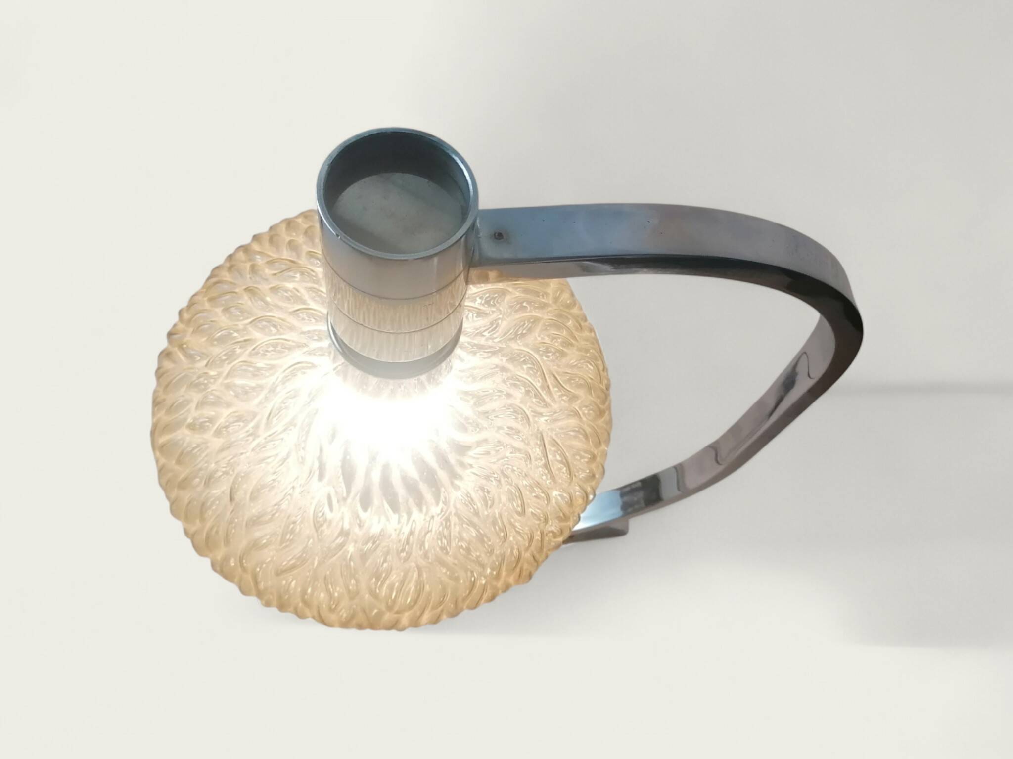 1970 designer lamp in chrome Franco Albini