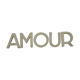Lettres d'enseigne vintage en métal mot AMOUR