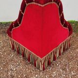 Fauteuil crapaud d'angle en velour époque Napoléon iii