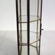 Vintage Wall Display Cabinet Glass, brass and mirror