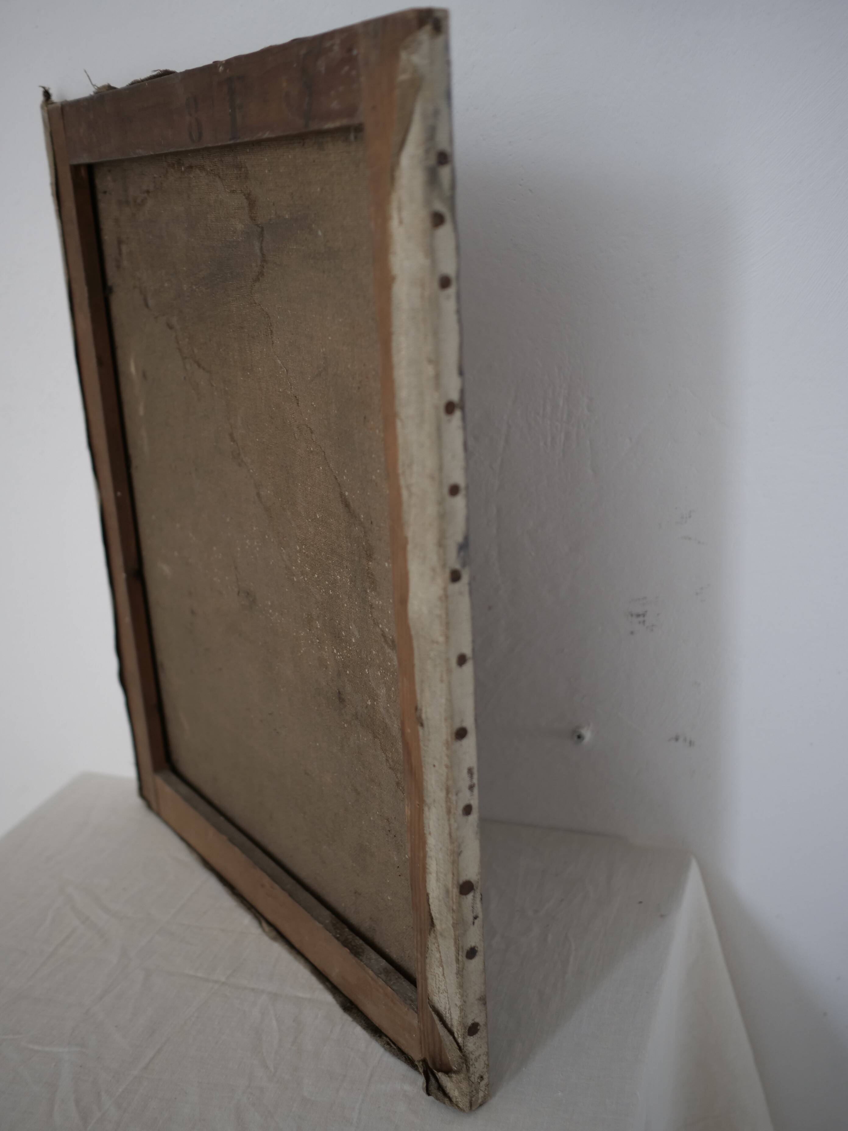 Portrait Oil on canvas Modern spirit signed Magisson 1930