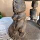 African art, tribal art, antique caryatid stool