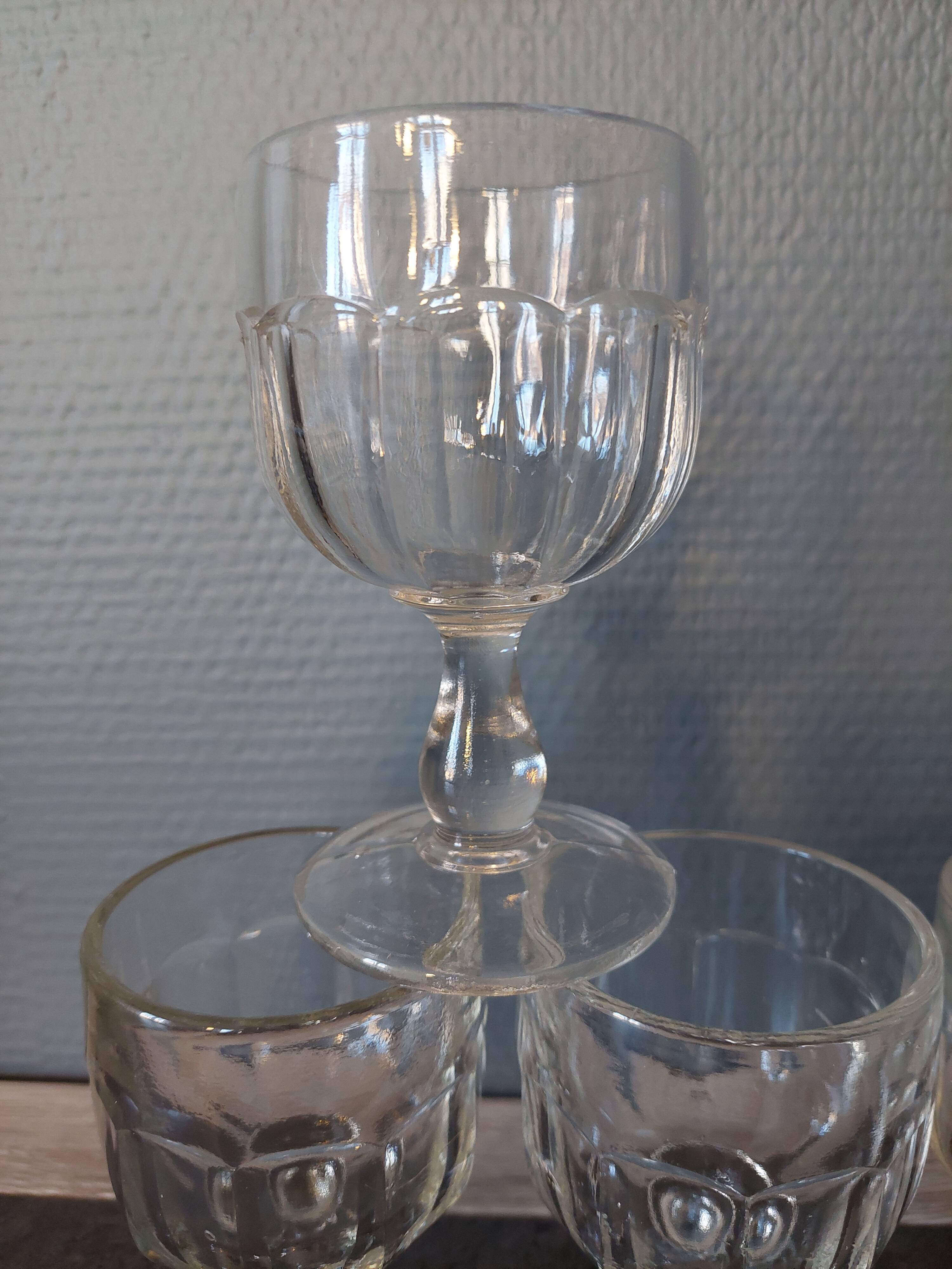 Vintage foot glasses