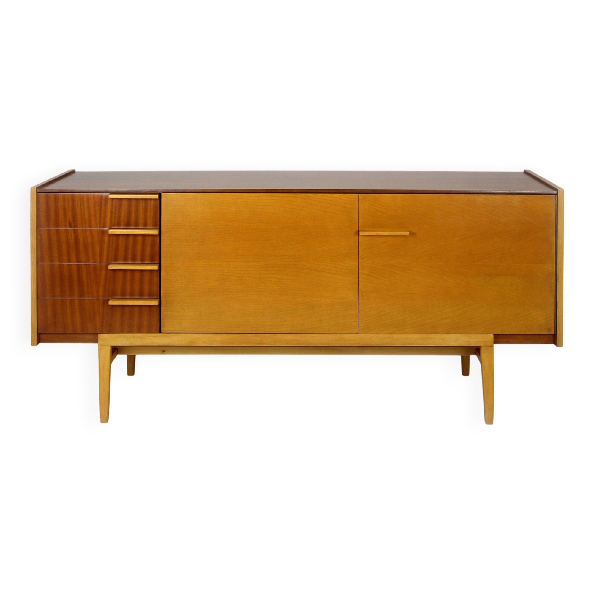 Restored Mid-Century Modern Sideboard in Mahogany and Ash. 1960s