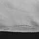 Hand-embroidered linen teacloth or overnappe