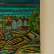 Huile sur toile « Vue » d'Alvar Andersson
