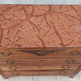 Art Deco walnut commode
