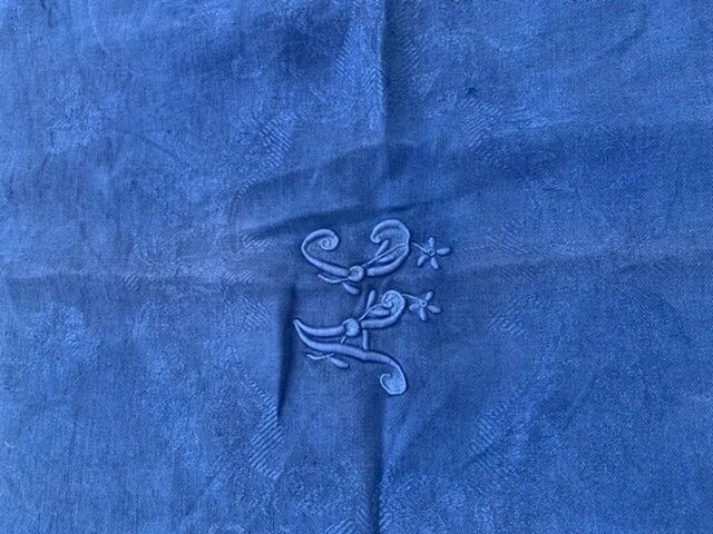 Linen linen linen monogram AC, floral pattern art deco